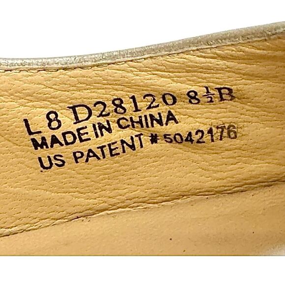 Cole Haan Cocktail Party Peep Toe Leather Slip-On Pumps Womens Size 8.5 B Used - Picture 10 of 10